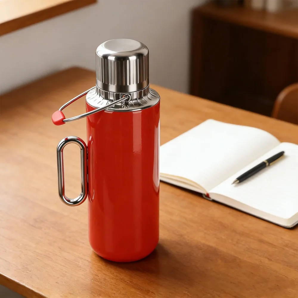 1500ml Thermal Pot Insulated Inner Smooth Outer Hot Drink Carafe Rustless Steel Tight Sealing Lid Storage Pot Tea Serving