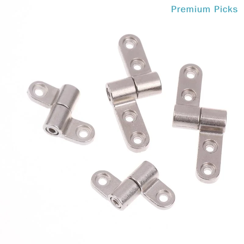 portable1 2Pcs 360 Degree Adjustable Damper Hinge Torque Shaft Positioning for Kitchen Cabinet Door Silent Smooth Operation