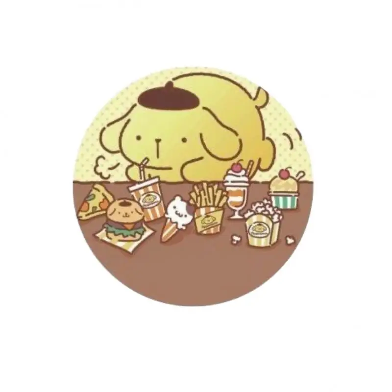 500 pçs sanrio pochacco pompompurin diy adesivos anime selo etiqueta decorativa dos desenhos animados crianças festa doces rolos adesivos brinquedos