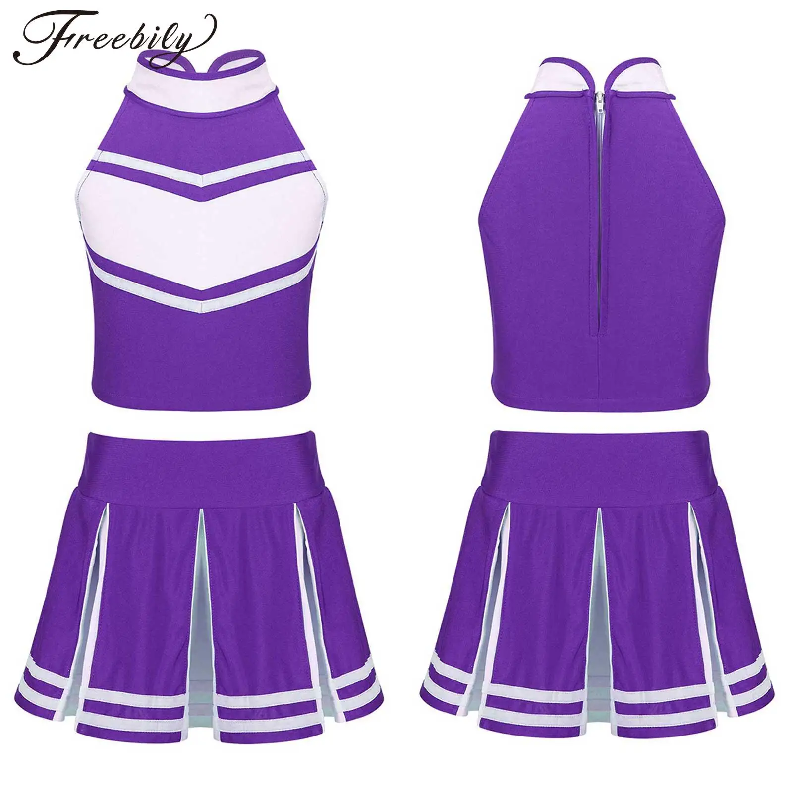 

Костюмы болельщиков для девочек, школьная форма поддержки, танцевальная одежда для болельщиков, костюмы для косплея, комплекты для выступлений