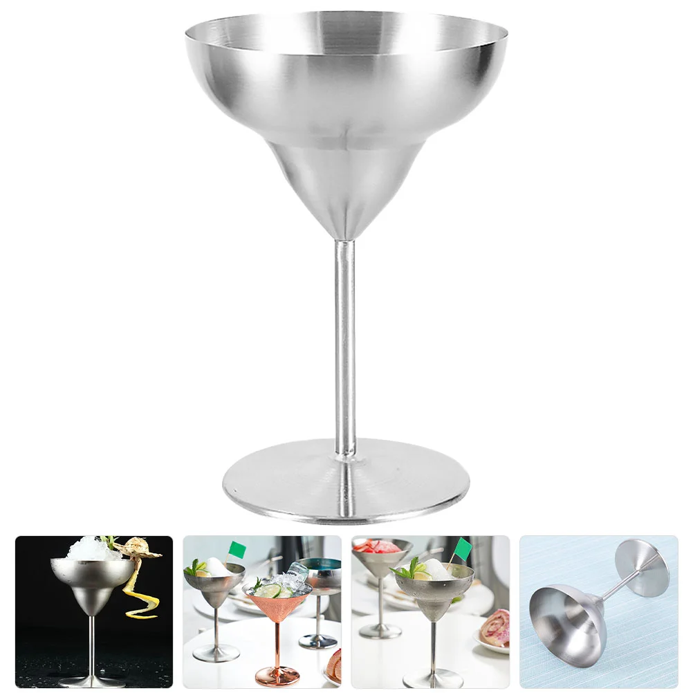 

Metal Cocktail Goblet Glasses Shot Red Goblets Stainless Steel Bar Cups Drinking Martini