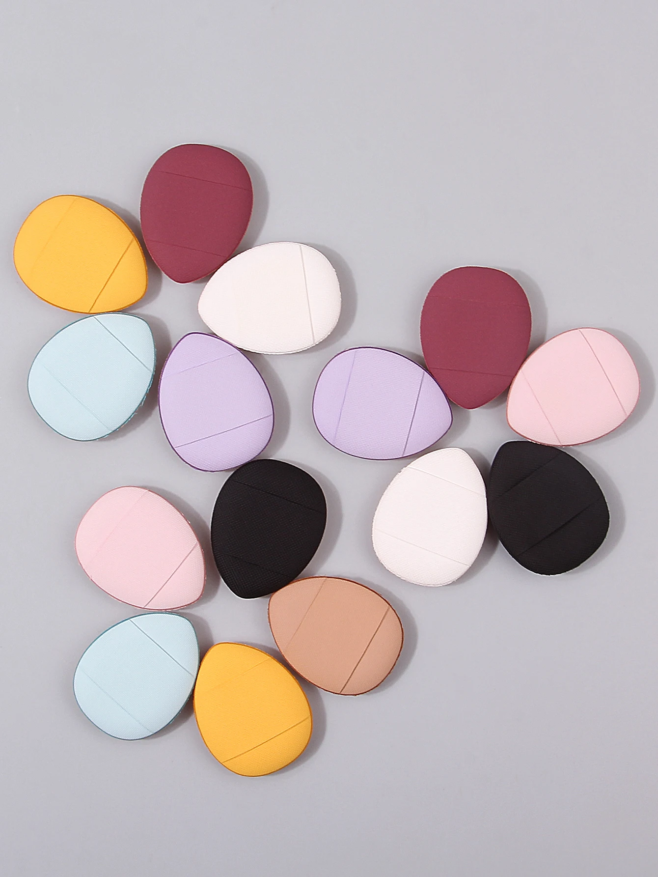 15 قطعة من مسحوق الأصابع الصغير، منتفخة مسحوق كونسيلر صغيرة جافة ورطبة مزدوجة الأغراض، نفخة مسحوق إسفنجية محمولة