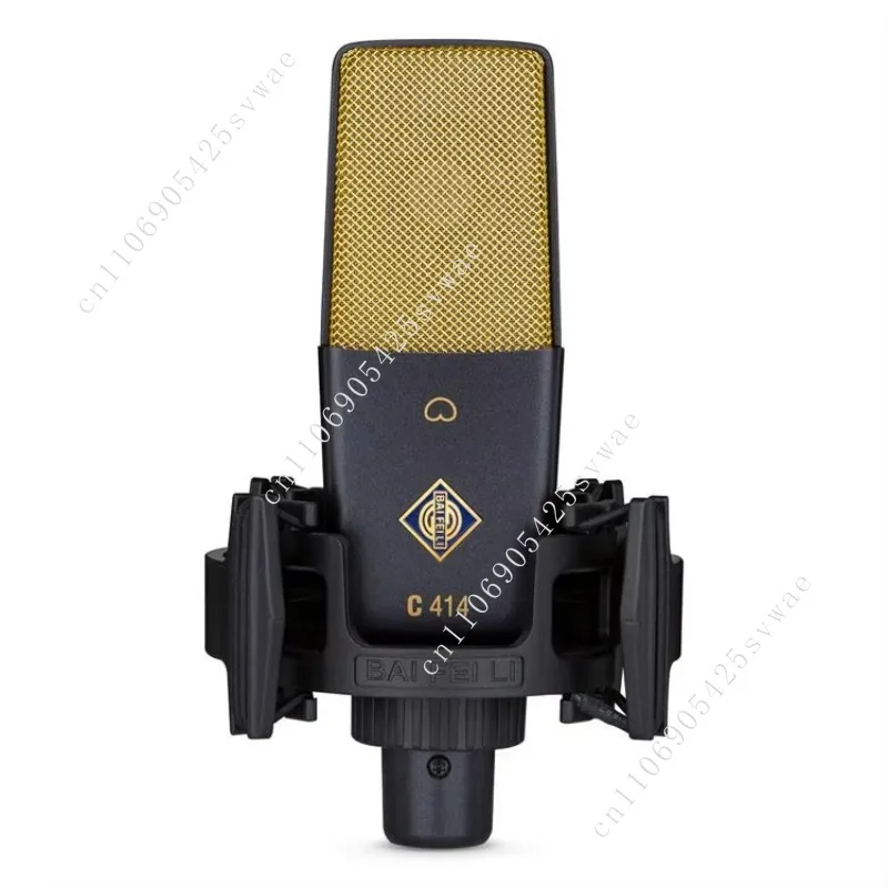 

BAIFEILI C 414 Professional Condenser Mic Studio Singing Microphone for Karaoke Podcast Recording Tiktok Live Streaming