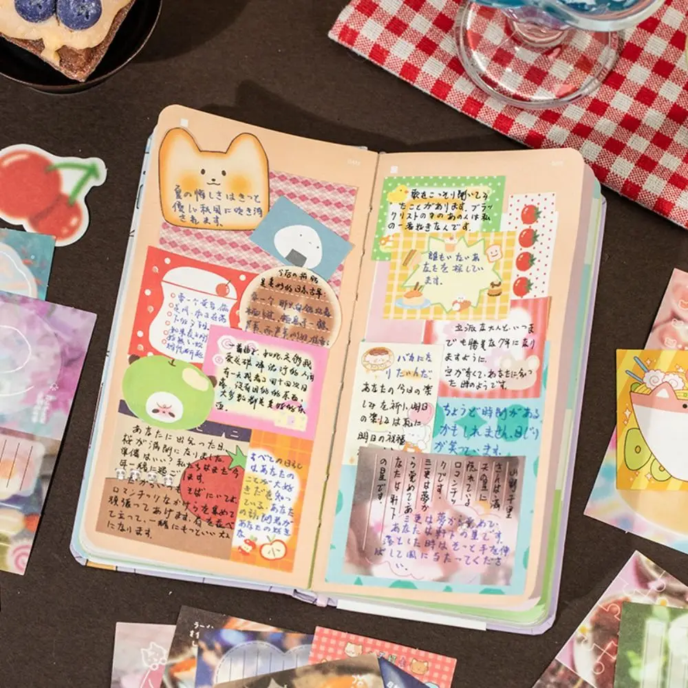 200 Pz/borsa 4 Stili Note Appiccicose Materiale Pacchetto FAI DA TE Cartoon Taccuini Memo Umore Graffiti Seriers Messaggio Regalo Diario di Carta Decorati