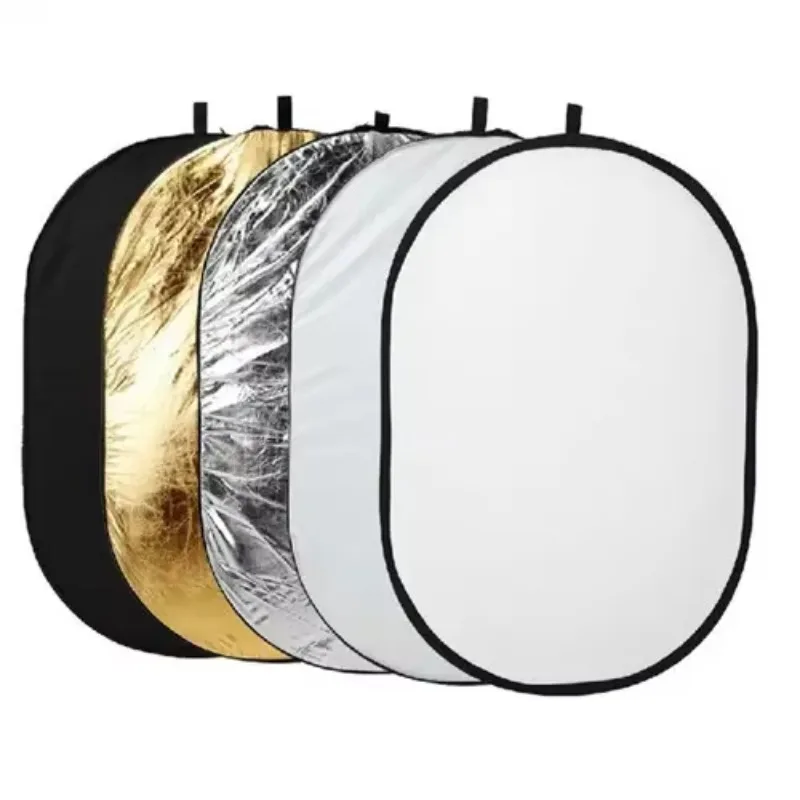 Portable Foldable, Oval Photographic Reflector Studio Accessories/60  90/80 120/90 120/100  150cm