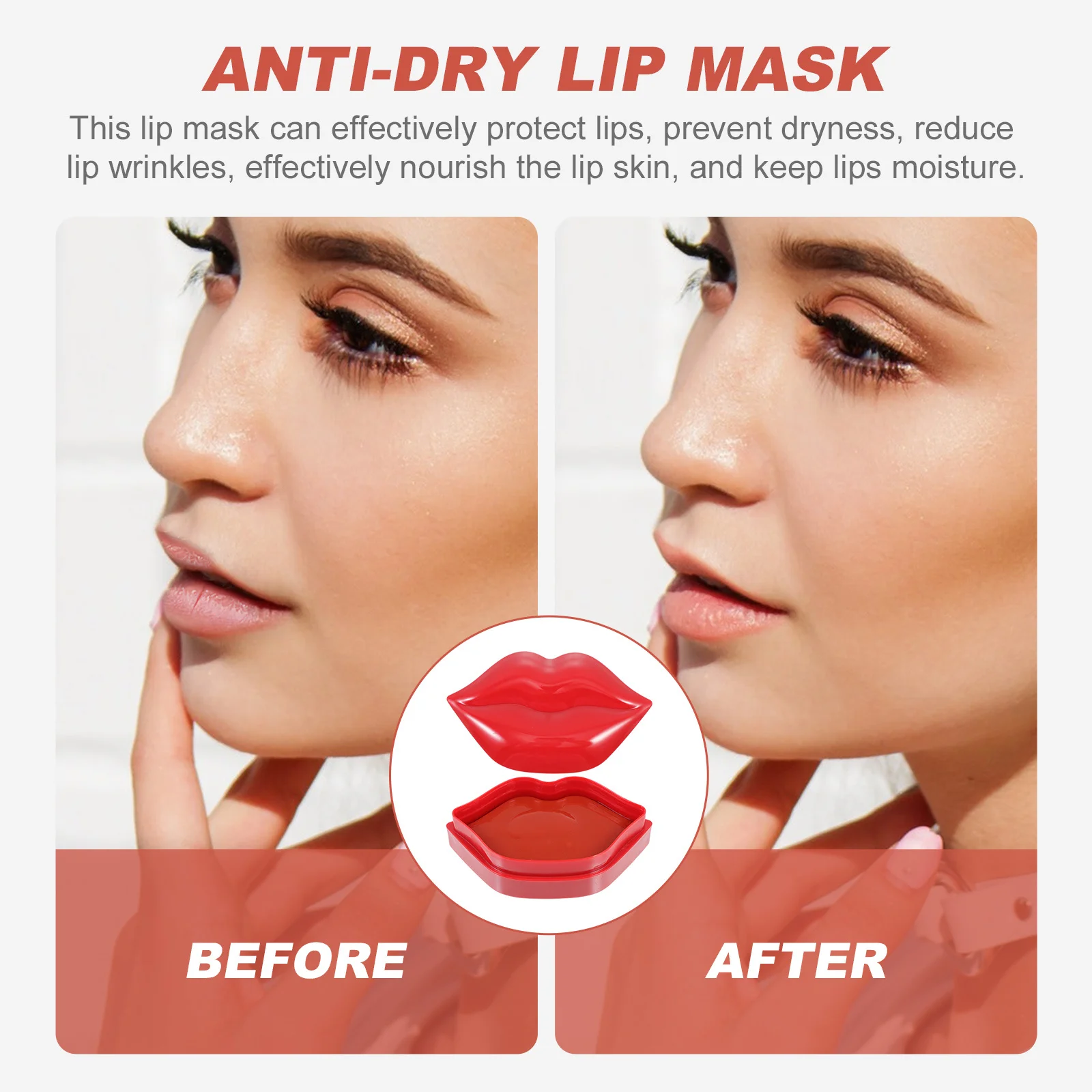 

20Pcs Moisturizing Lip Mask Anti Dry Natural Safe Rejuvenate Nourishing Lip Treatment Smooth Fine Lines Night Care Film