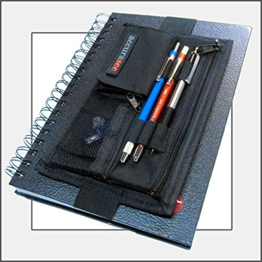 Accurasee Caddie à croquis pour artiste - Porte-approvisionnement artistique avec fixation à bande élastique pour portefeuille carnet de croquis classeur d'art Noteb