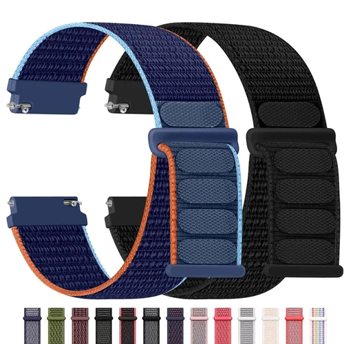 Bucle de nailon para Amazfit GTS4/2/3/3pro/2e/GTS2 Mini/GTR 4 42/47mm/GTR 2e/stratos pulsera Amazfit bip/U/S/lite correas de 20mm 22mm