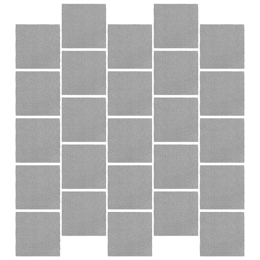 

50pcs Black Thick Mesh Pad for Flower Pot Bottom Hole Insect Proof Soil Protection Net Planter Drainage Bonsai Mats Garden