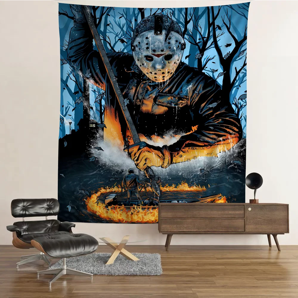 Friday the 13th Colorful Tapestry Wall Hanging Cheap Hippie Wall Hanging Bohemian Wall Tapestries Mandala Wall Hanging Sheets