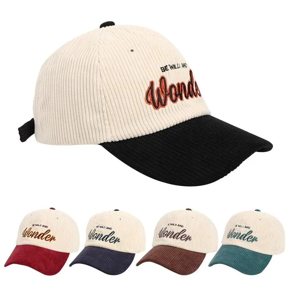 

Winter Adjustable Letter Embroidered Visors Hat Cotton Hat Baseball Cap Casual Cap