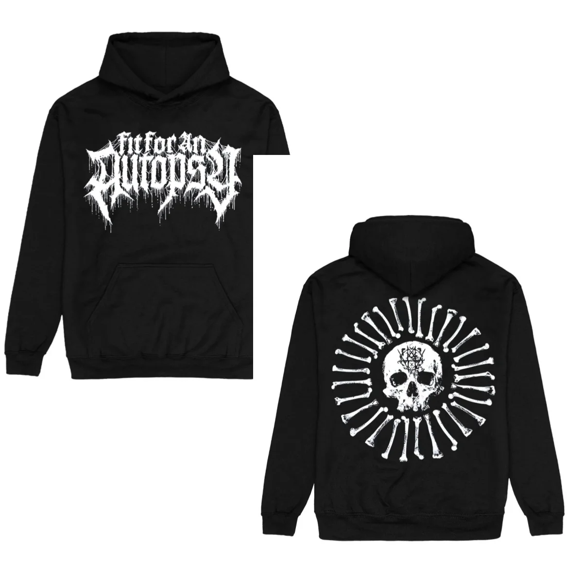 부검에 적합한 핫핏 - 두개골과 뼈 - 후드티 2026 후드티 가을 겨울 하이엔드 럭셔리 유니섹스 스타일