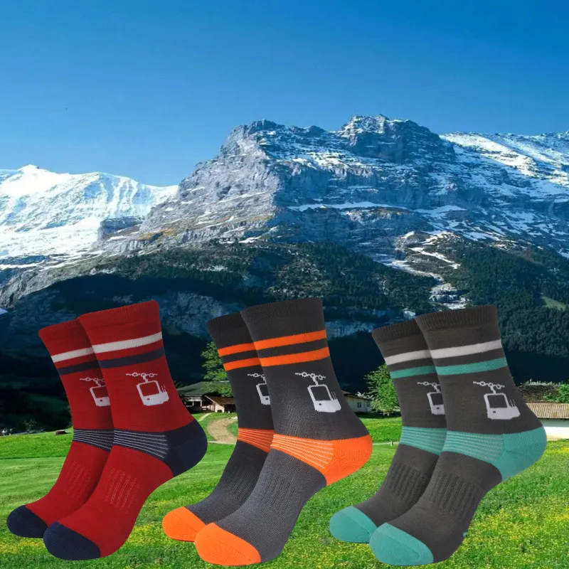 Thick Woolen Hiking Socks from Scandinavia Multiple Colors Available Comfortable And Warm Mittens for Outdoor Activities