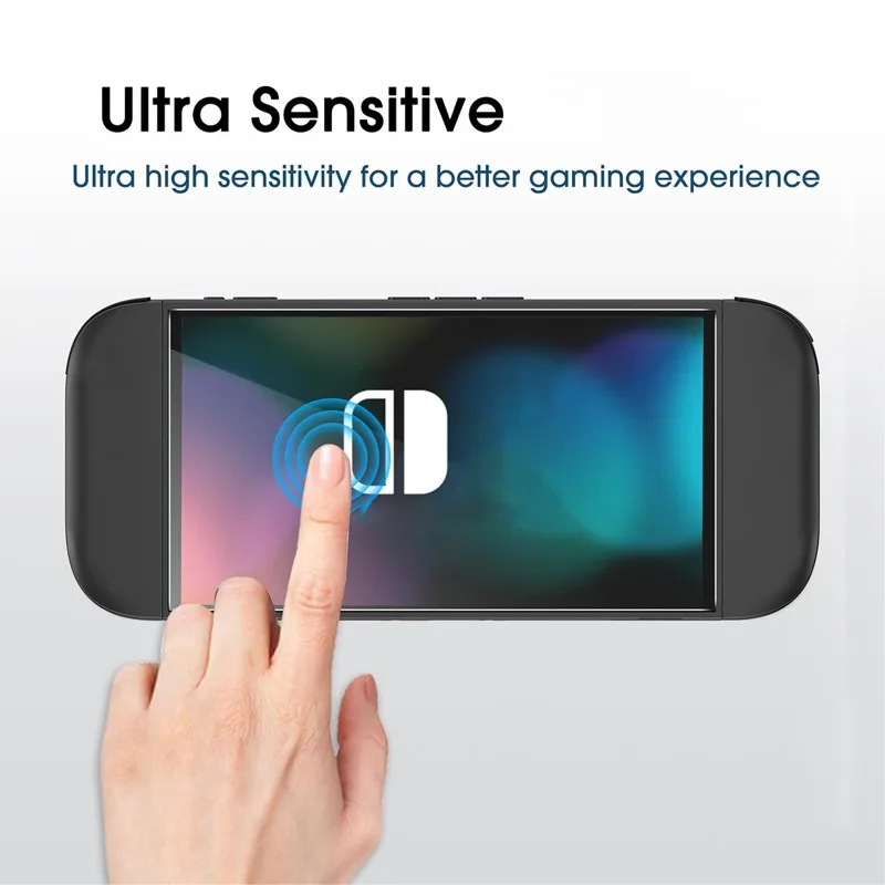 حافظة واقية للتبديل 2 ملحقات واقي للشاشة 9H من الزجاج المقسى الصلب PC Shell غطاء كامل حامي لوحدة التحكم NS 2