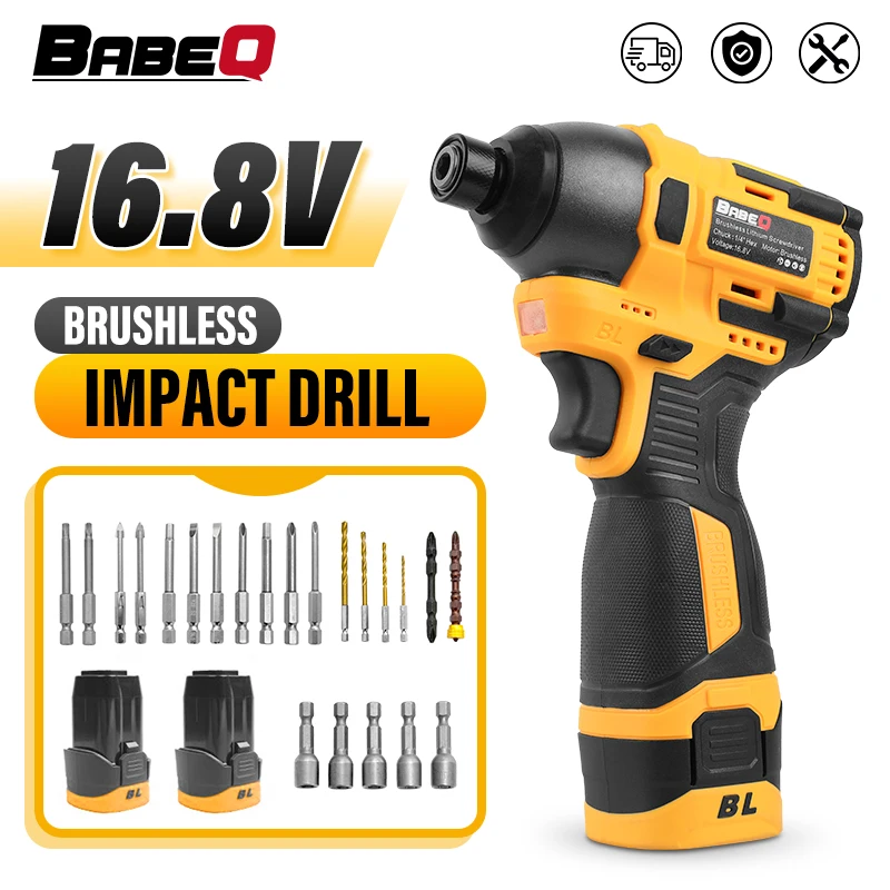 

16.8V Brushless Electric Drill Screwdriver Cordless Drill Multifunctional Repairing Tool Kit Electric Screw Driver for Home