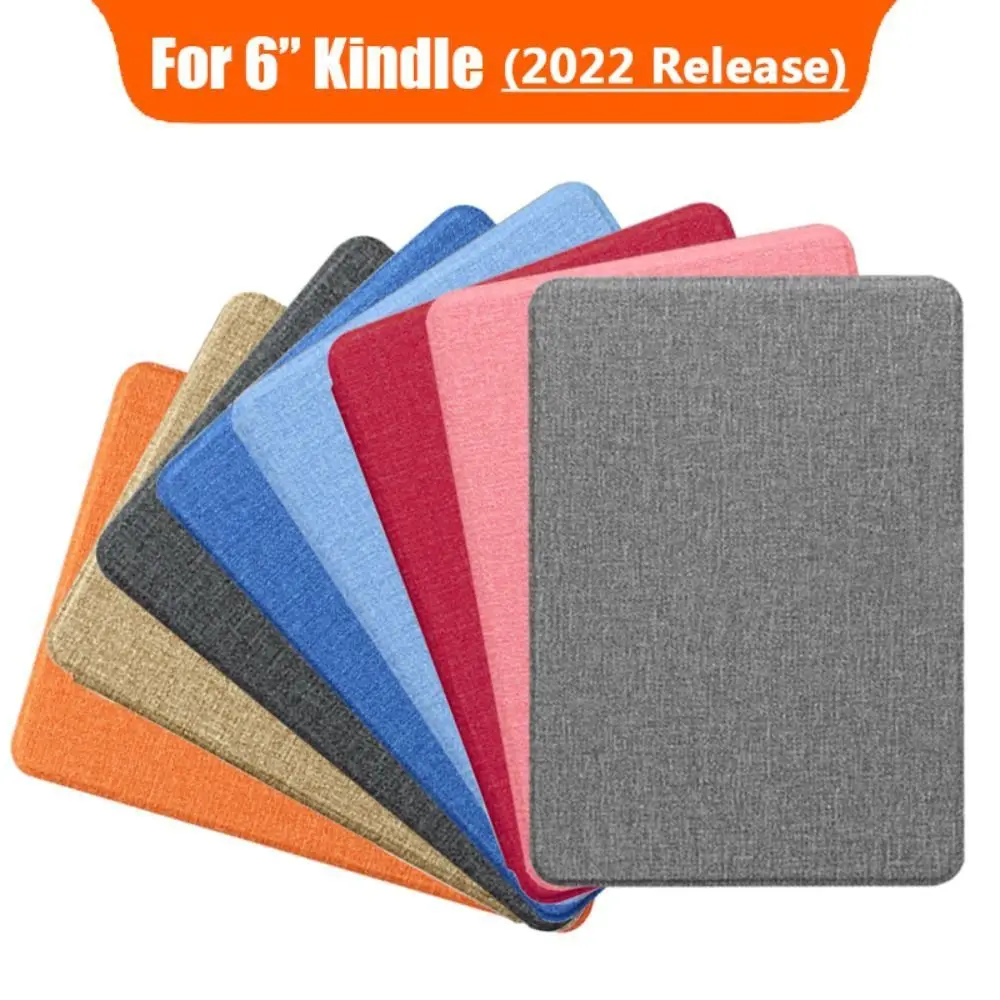 Fabric Magnetic Smart Case For 6 All-new Kindle (2022 Release) 11th Generation Built-in Light 6 Inch Gen Cover Sleeve Funda