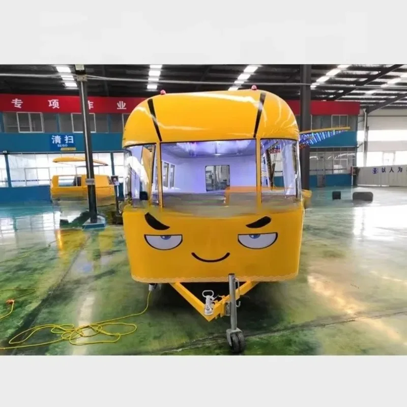 Customized Best Selling Concession Hot Dog Food Trailer Mobile Chinese Retro Food Truck Coffee Bbq Burger Ice Cream Cart