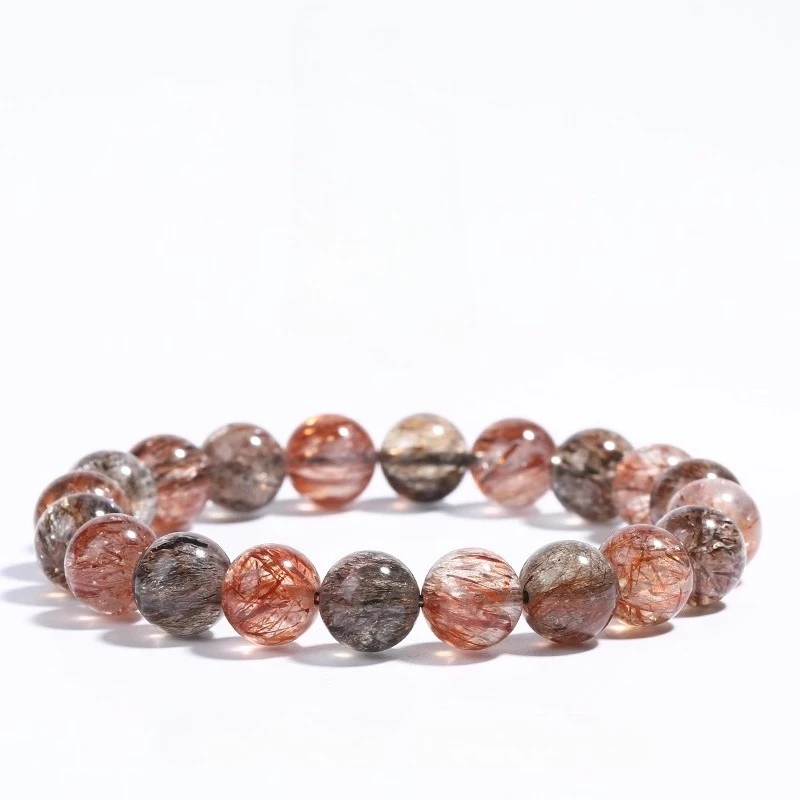 

Браслет из натурального черного золота с супер семь кристаллами