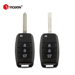 YIQIXIN per Hyundai Kia K2 K3 K5 Carens Cerato Forte Flip Remote Car Key Shell Fob Cover 3/4 pulsanti TOY40 o HYN14R lama non tagliata