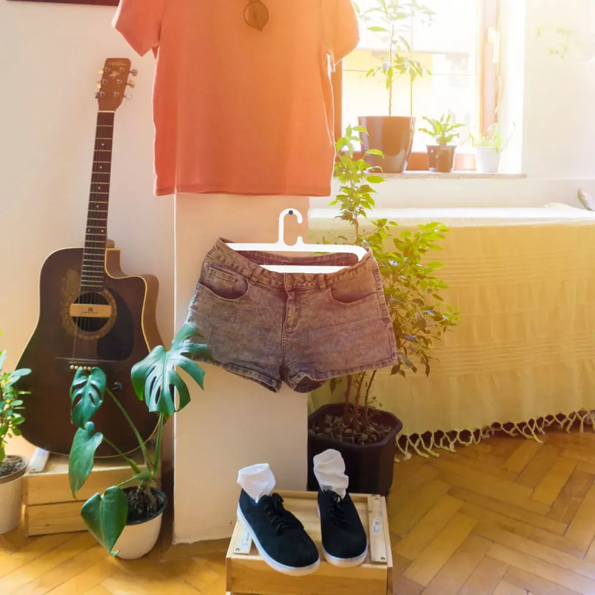 

5pcs Anti-Slip Storage Household Clothes Hooks Practical Home Hangers Traceless Coat Hangers Space-Saving Hanging Hooks