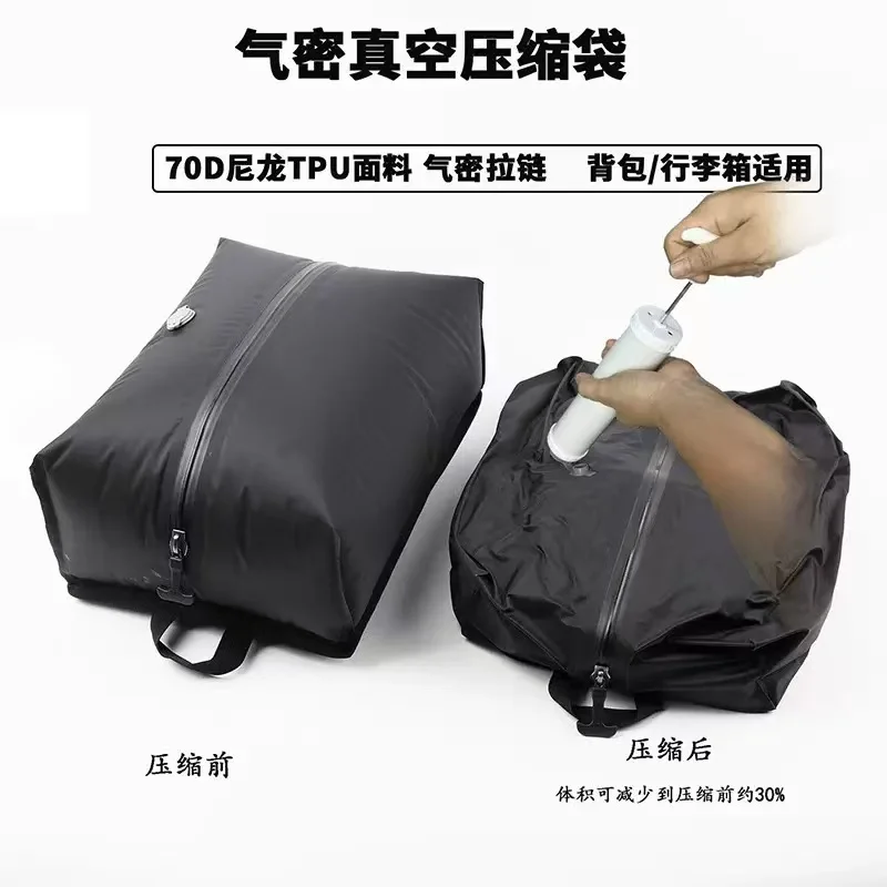 Airbag-Reiserucksack, Wasserdichter Outdoor-Sportrucksack, 15,6-Zoll-Laptop, Vakuum-Kompressionsrucksack, mit Pumpe – Detail 8