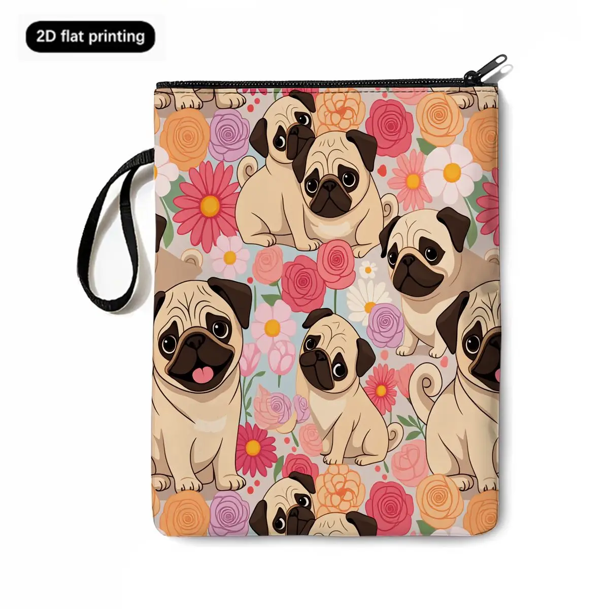 

New Cute Dog Printed Book Sleeve Portable Storage Bag Durable Book Cover for Students, Teachers, and Reading Enthusiasts