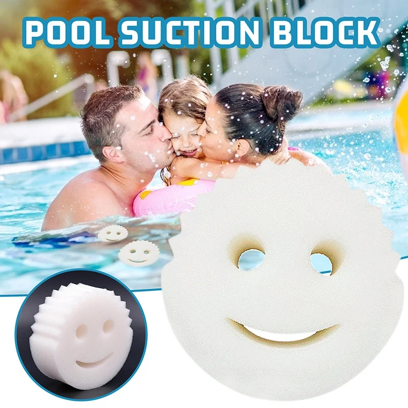 40PCS Oil Absorbing Sponge Swimming Pool Hot Tub And Spa Round Face Absorb Sludge Dirt And Scum Maintenance Kit