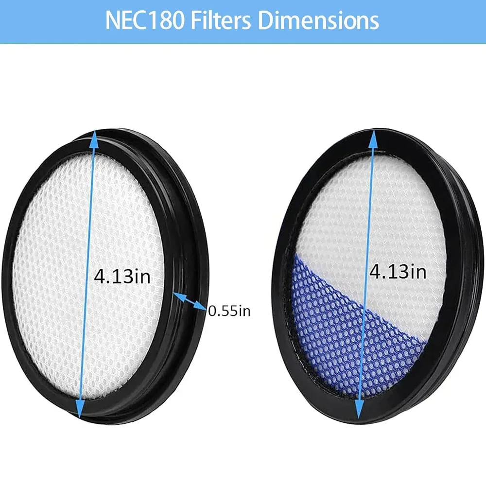 Filter Für Eureka NEC180 NEC280TL NEC380 NEC480 NEC185 NEC186 NEC190 RapidClean Pro Cordless Stick Staubsauger Teile