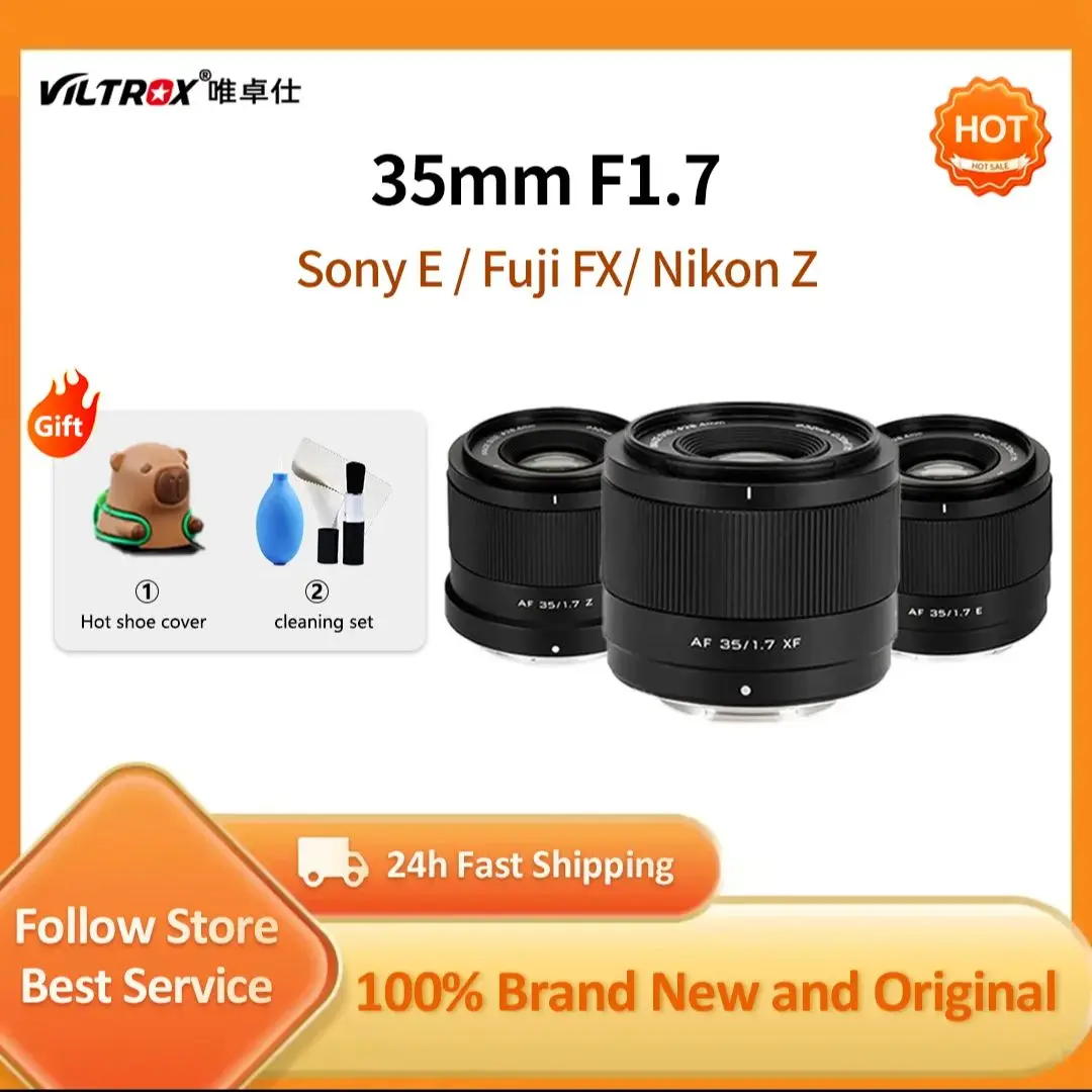 VILTROX 35mm F1.7 APS-C Autofocus Camera Lens Voor Fujifilm XF Sony E Nikon Z Mount Camera