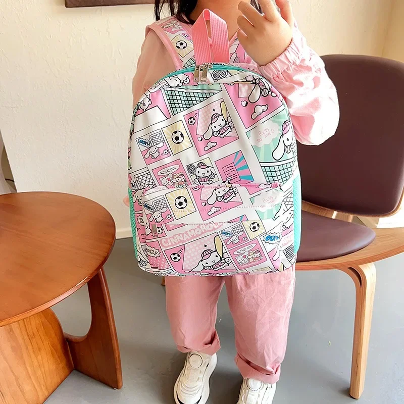 Sanrio Kuruomi Children Print Backpack Cartoon Anime Cute Kawaii Small Backpack Kindergarten Children\'s Large Capacity Backpack