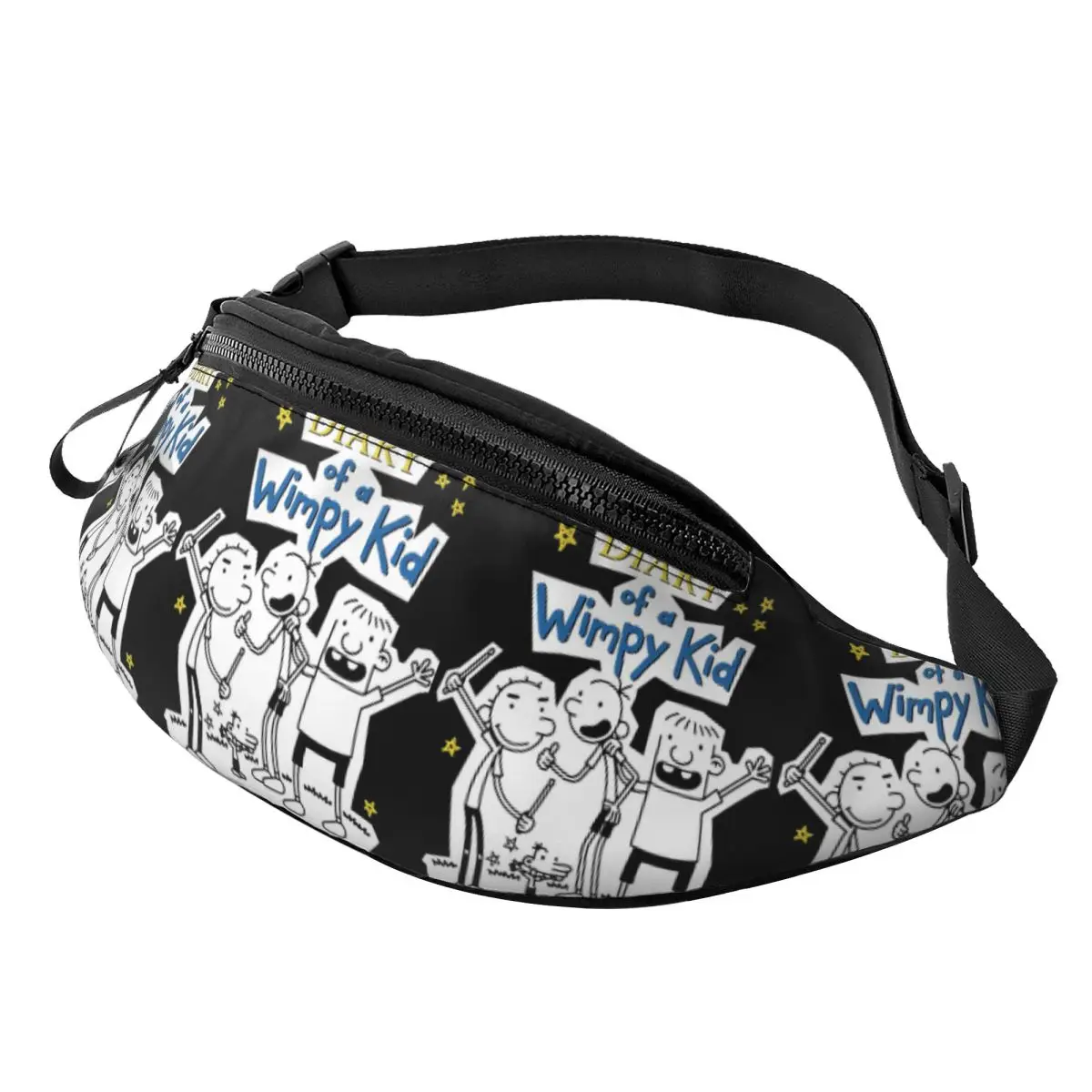 

Diary Of A Wimpy Kid Group Waist Bag for Women Men Crossbody Fanny Pack Running Phone Money Pouch