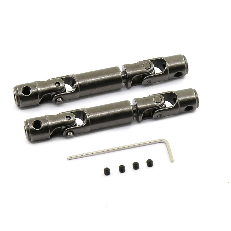 4PCS Upgrade Metal Driving Shaft For WPL 1/16 B14 B14K B16 B16K MN90 MN90K MN91 RC Car Parts Crawlers Truck,Titanium