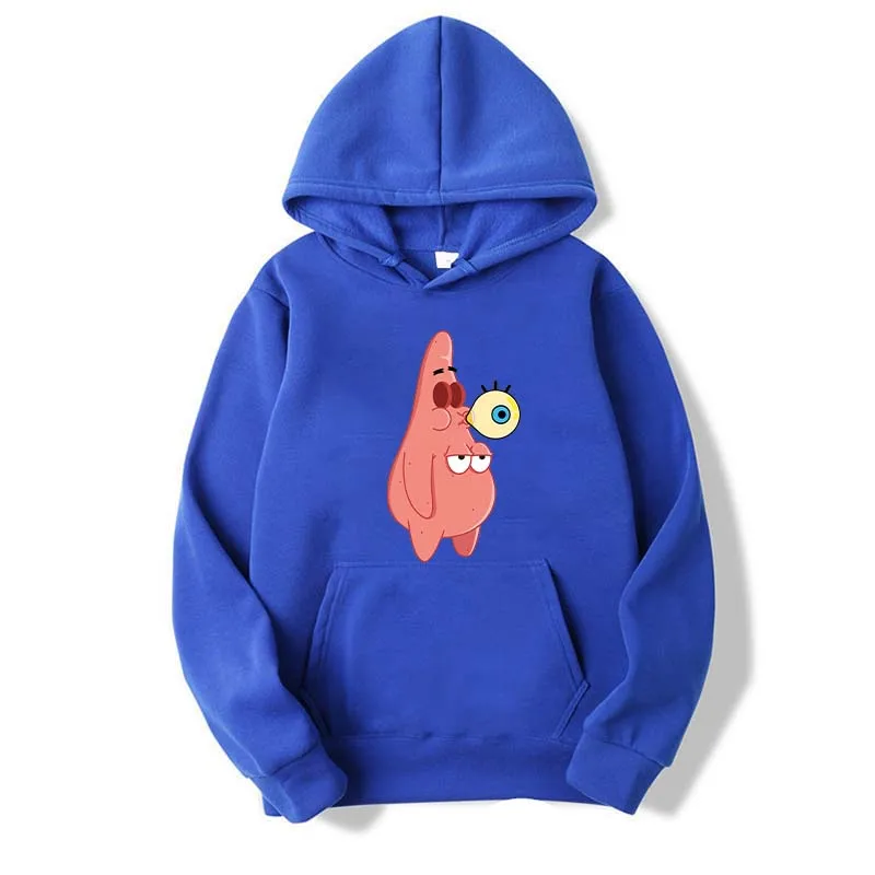 Fun and Bizarre Patrick Star Anime Cartoon 2026 New Men's Hoodie and Women's Pullover Couple Outdoor Sweatshirt Free Shipping