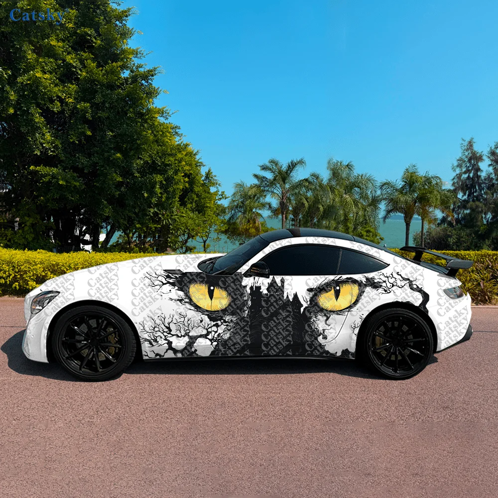 

Withered Tree Eyes Gaze Car Side Sticker Decor, PVC Waterproof Scratch Resistant Decal, Car Protection, Auto Accessories Gift