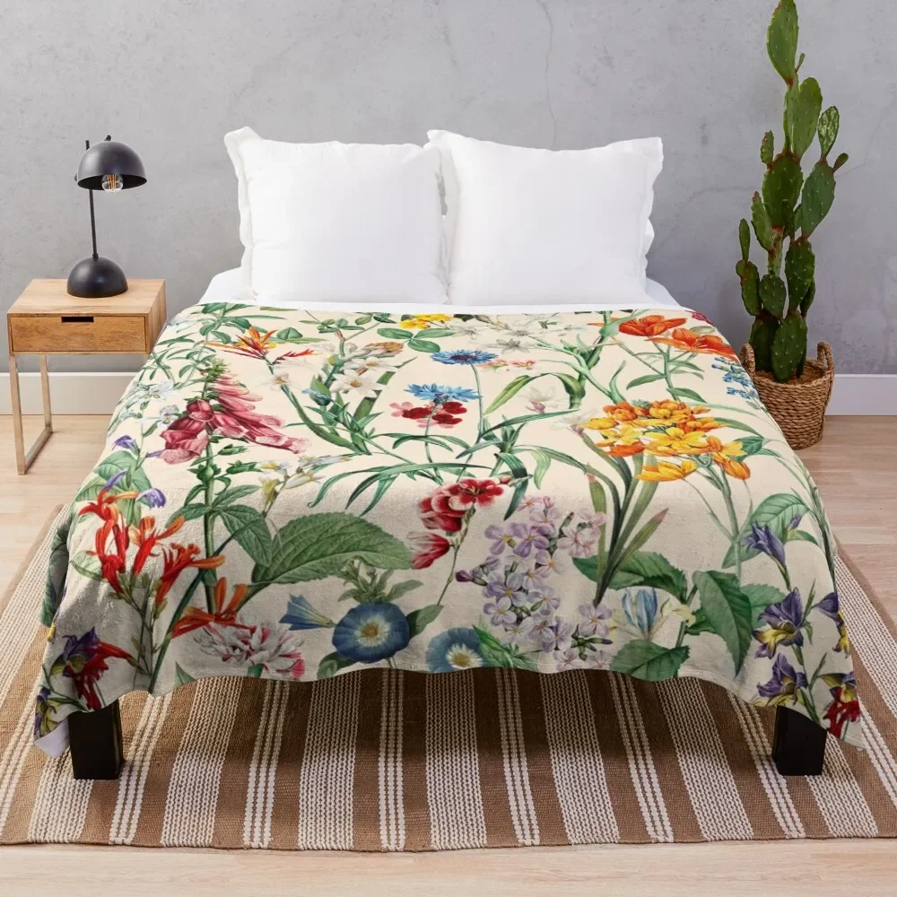 Cover blankets Sofa throw blanket coraline fleece blanket cooling blanket custom decorative bed blankets Plaid plant flower bird