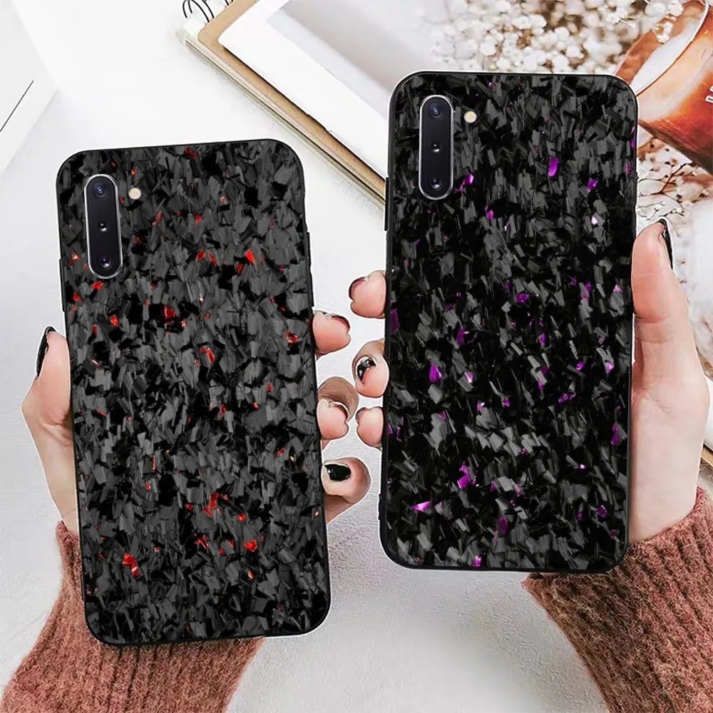 Forged Carbon Fundas Phone Case For Samsung Note 8 9 10 20 pro plus lite M 10 11 20 30 21 31 51 A 21 22 42 02 03