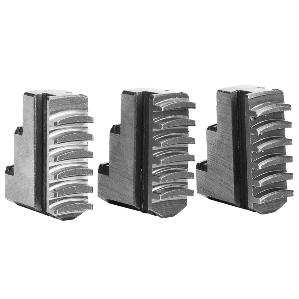 3pcs Durable 20CrMnTi K11-100 Internal Jaw Long Service Life High Strength 4in Chuck Jaw Steel Chuck Jaw Lathe Chuck