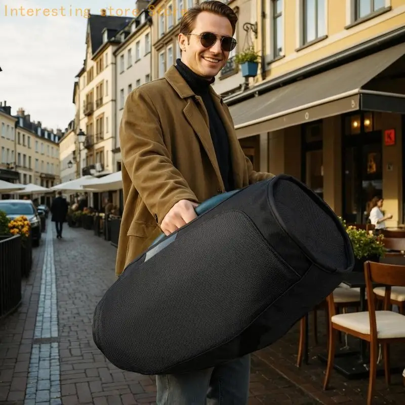 Atmungsaktive 900D-Nylon-Lautsprecherabdeckung mit einfachem Zugriff auf Griffe, Knopf und Anschluss für Boombox 4, bequeme – Detail 2