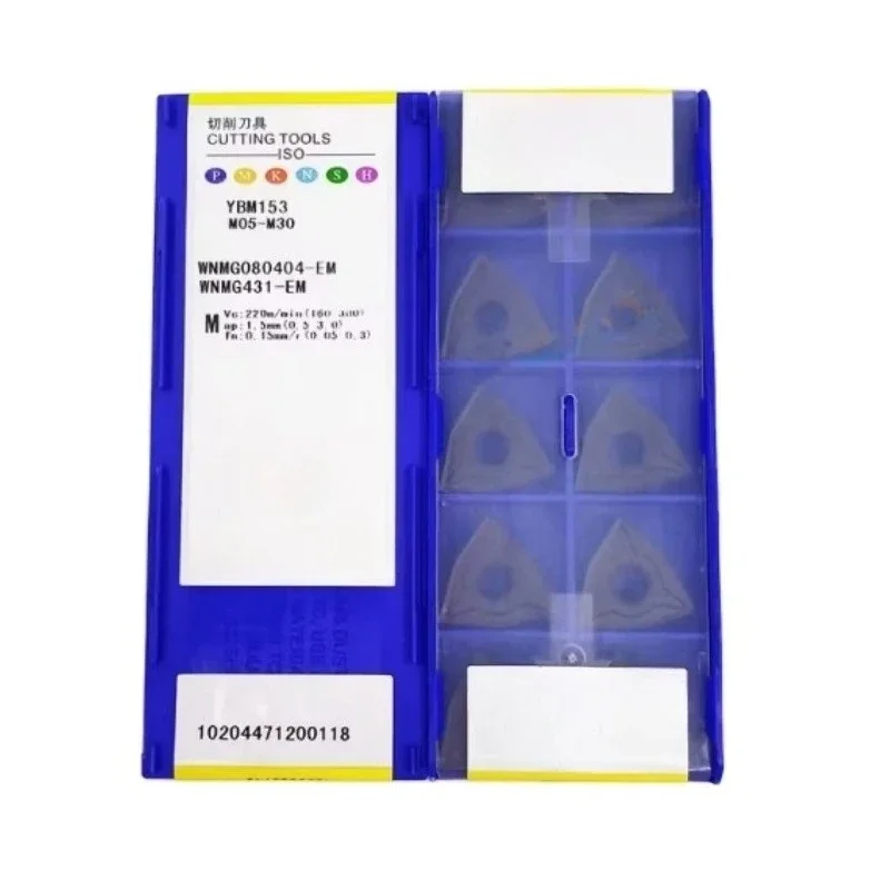 WNMG Insert WNMG080404 WNMG080408 WNMG080412 Carbide Insert YBD152 YBC252 YBC251 Carbide  Turning Insert ZCC10 pieces per box