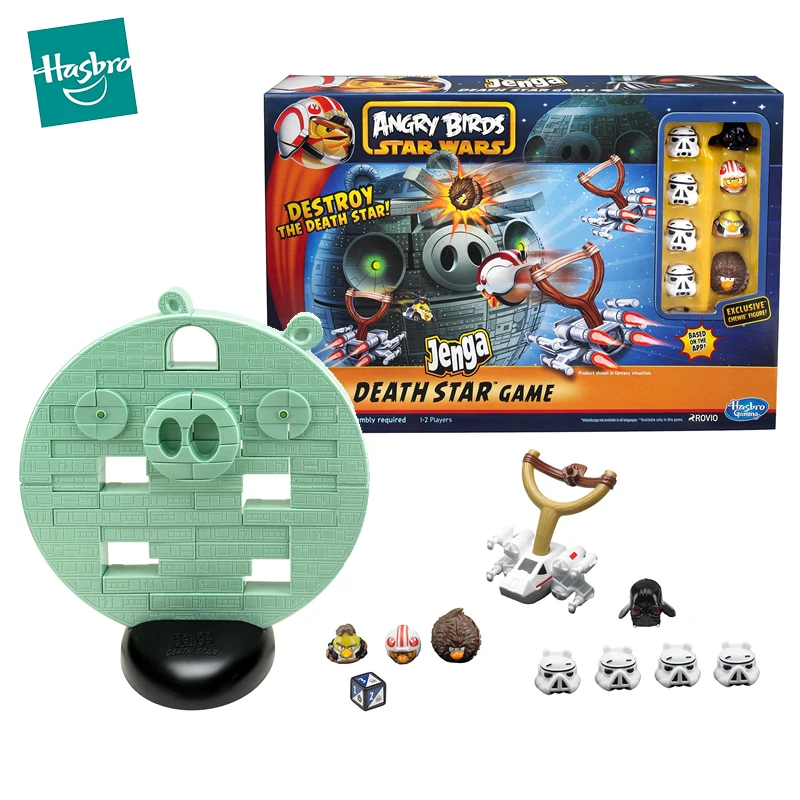 Originele Hasbro Angry Birds Star Wars Jenga Board Game Death Star Catapult Familie Educatief Tafel Spelletjes Voor Kinderen Volwassenen Party