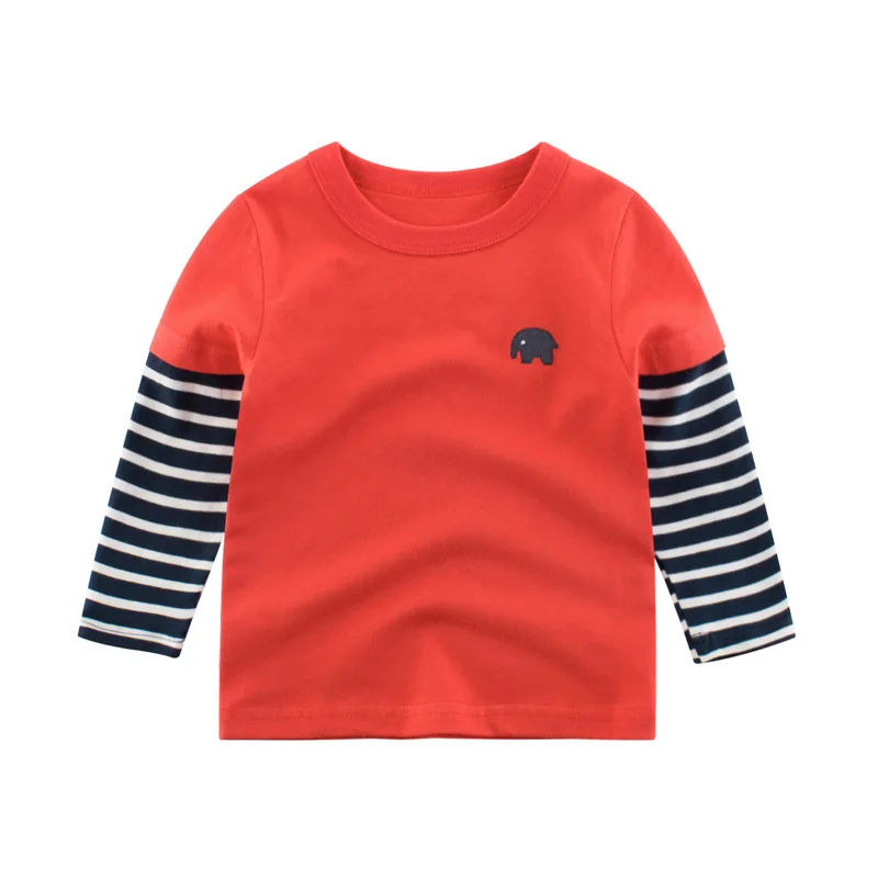 2024 wiosenne dziecięce t-shirty dla chłopców dziewcząt ubrania moda list bawełniane topy z długim rękawem dziewczynek najniższe koszule dziecięce — zdjęcie 2