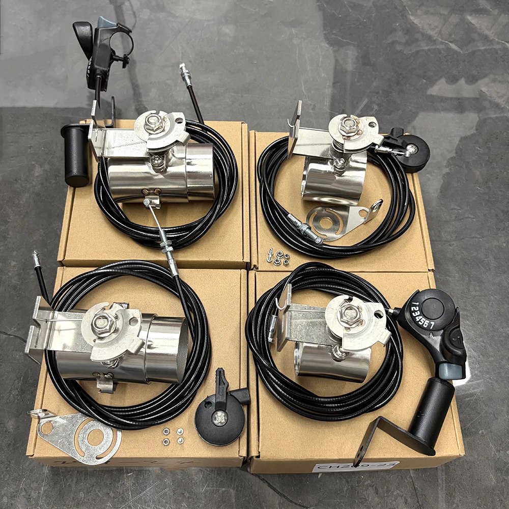 the second generation 51mm High - Efficiency exhaust pipes motorcycle Locomotive Sound Modified with Gear adjustment switch