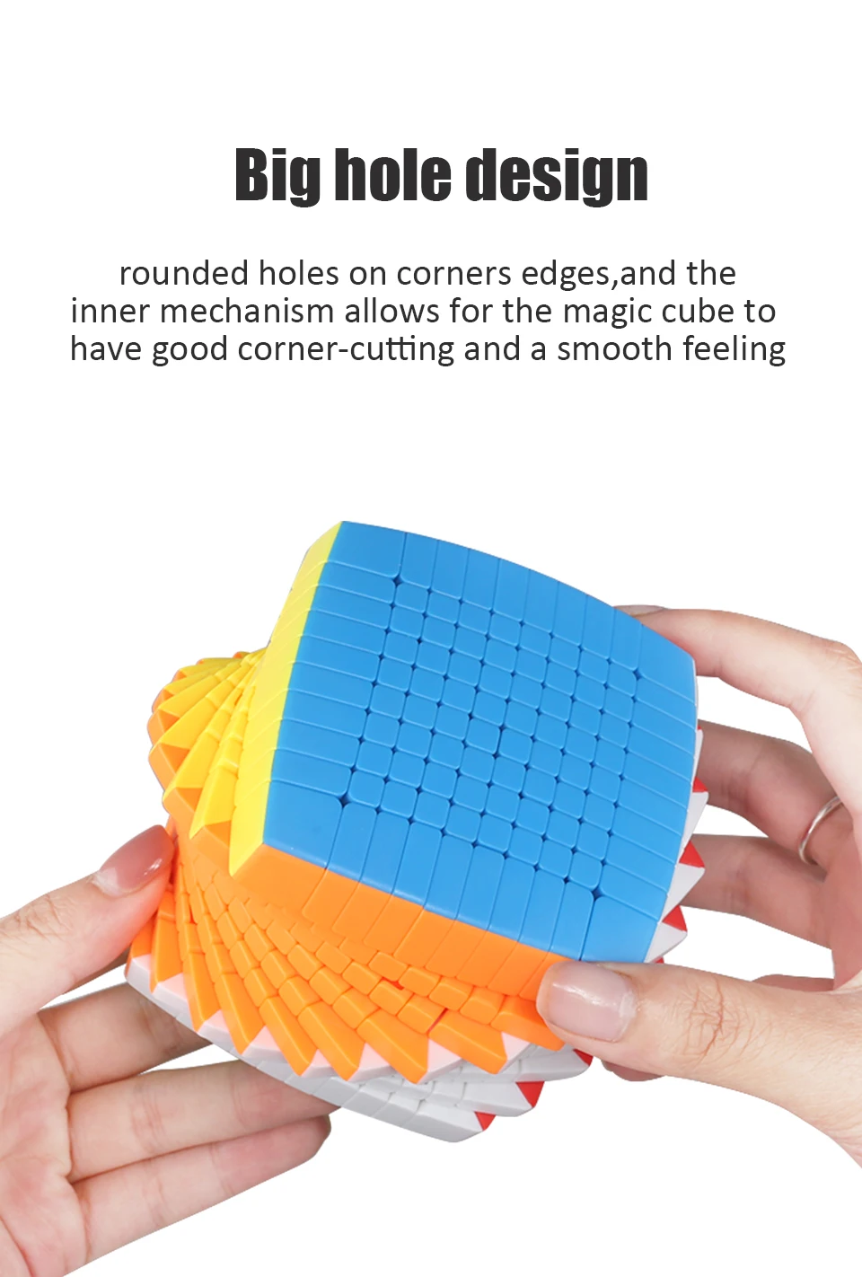 매직 큐브 퍼즐 교육용 장난감 8x8 9x9 10x10 11x11 높은 난이도 경쟁용으로 지정 큐브 탁월한 느낌