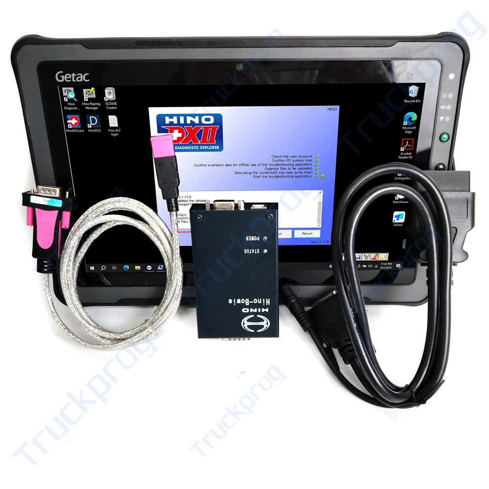 Getacタブレット トラック診断ツール コベルコ 日野 Bowie DX DXIII トラック エクスプローラー 油圧ショベル 診断スキャナーツール