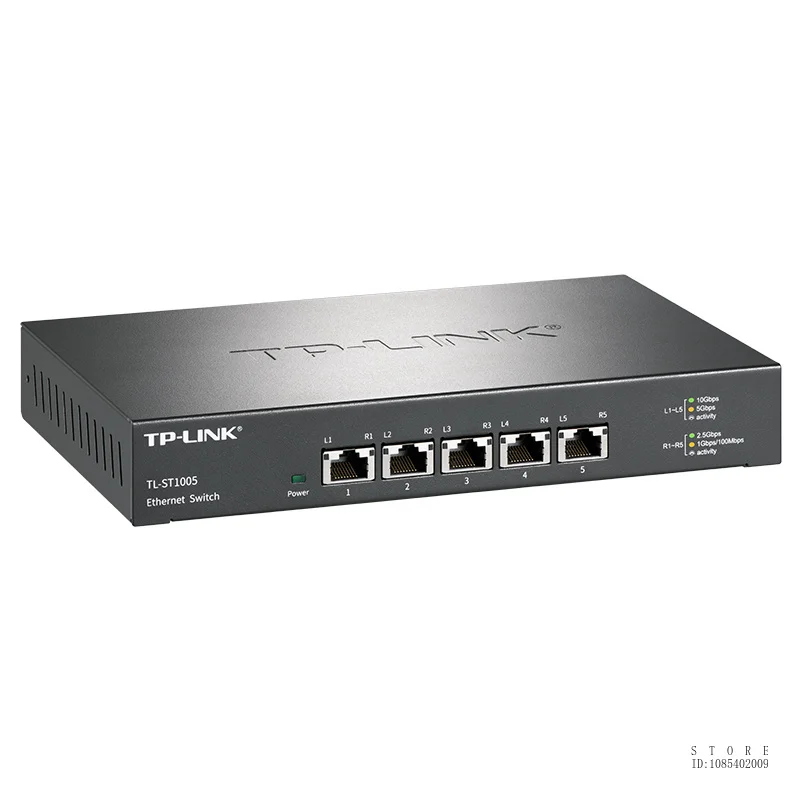 TP-Link 5 Port 10G/Multi-Gig Unmanaged Ethernet Desktop Switch, Plug & Play, Fanless, Sturdy Metal, Speed Auto-Negotiation