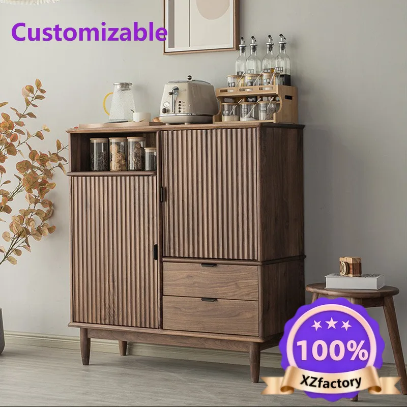 Factory Direct 2026 Top RatedAmérica del Norte, totalmente de nogal negro, mueble auxiliar, estilo japonés, restaurante, té, alm