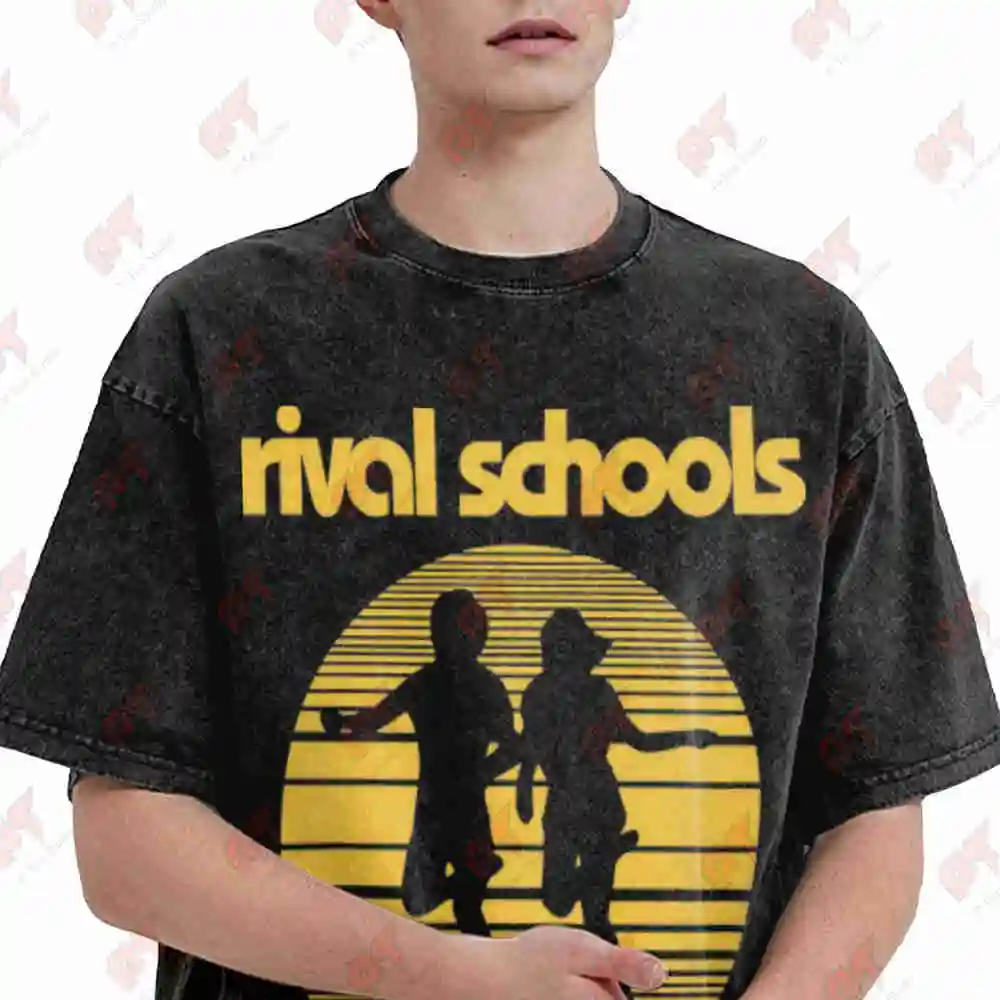 90S Rival Schools Band Vintage Washed Tee Pure Cotton T-Shirt