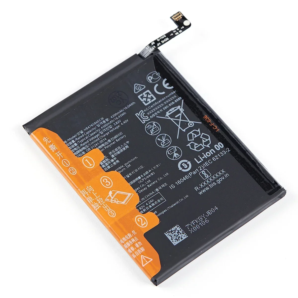 100% Orginal  HB476586ECW 4300mAh Battery For Huawei Honor X10 5G Play4 Play 4 5G Replacement Batteries +Tools