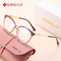 92380 Unique TR90 Frame Anti-Blue Light Glasses Urban Women Eye Protection Eyewear Stylish Female Outdoor Eye Accessories