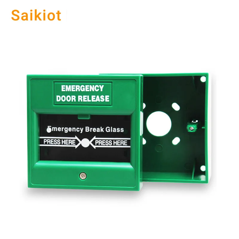 

Saikiot Break Glass Call Point Emergency Exit Push Button Release Exit Door Button Switch Emergency Exit Release Button